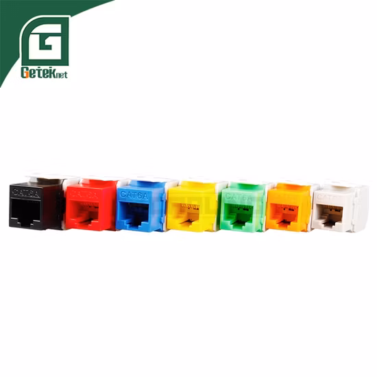  8p8c Gato.  6A UTP Ethernet modular RJ45 Jack trapezoidal de 180 graus Jack