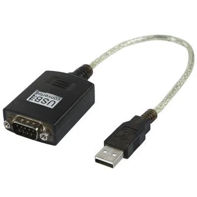 Cabo adaptador USB2.0 macho preto personalizado para dB9 macho