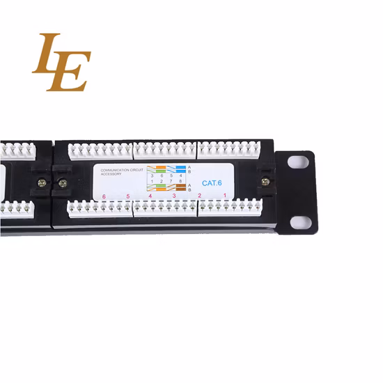 Acessório de rede Le 1u UTP 12 Port Crs Patch Panel Cat5 Krone IDC
