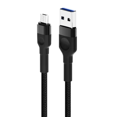 Personalizado de fábrica 1m 2m 5V 3A 480Mbps 2.0 USB para Micro, Tipo C Cabos de carregamento rápido de fio de pesca para celular