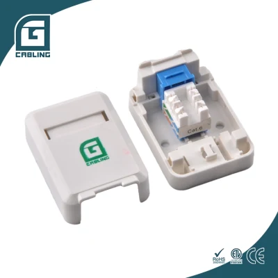 Gcabling inserir placa de parede preto rj45 fêmea para fêmea acoplador panduit netkey keystone jack