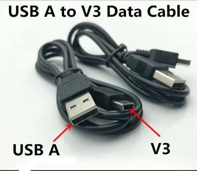 Cabo de carregamento USB a para Mini USB V3 Cabos de transmissão de dados
