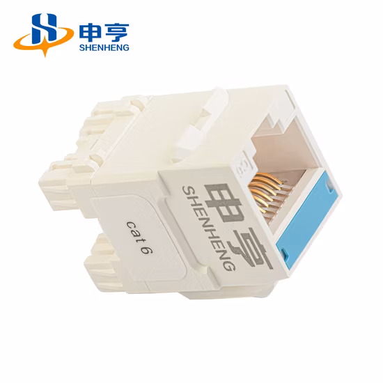 50u 90 graus 180 graus ferramenta colorida menos UTP CAT6 Keystone Jack